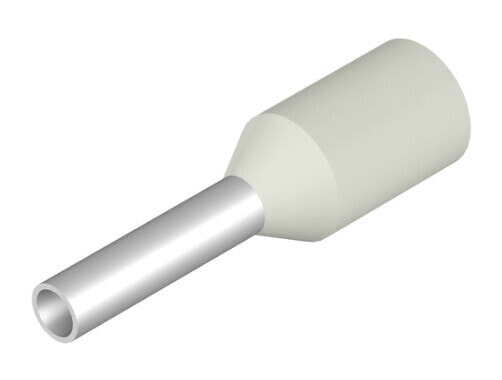 Weidmüller H0.75/12 W SV - Pin terminal - Straight - Metallic - White - 0.75 mm² - 12 mm - 8 mm