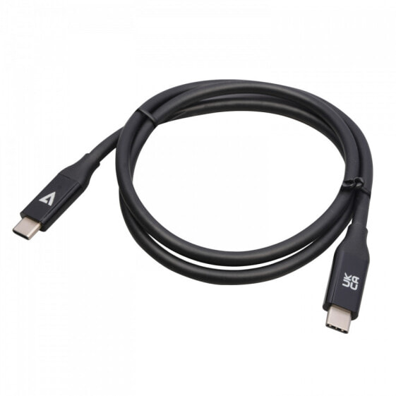 V7 V7USB4-80CM - 0.8 m - USB C - USB C - 40000 Mbit/s - Black