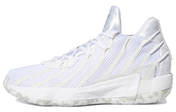 adidas D lillard 7 中帮 篮球鞋 男女同款 白 / Баскетбольные кроссовки Adidas D lillard 7 FY2795