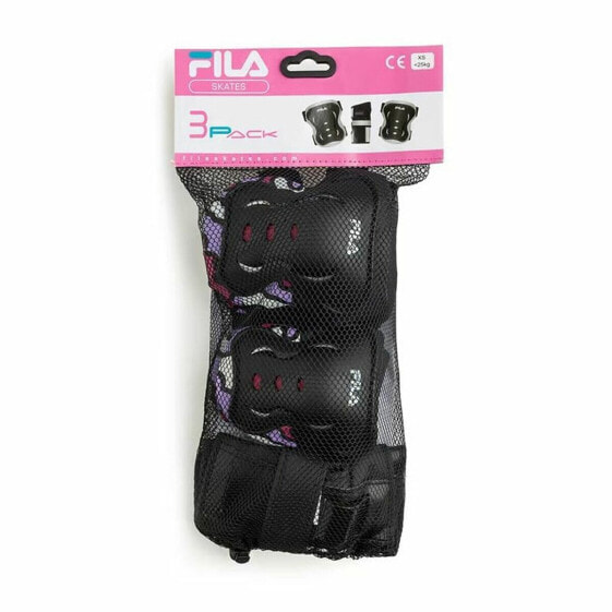 Комплект защиты для спорта Fila Защита суставов от падений Bk Фиолетовый Чёрный