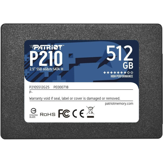 Hard Drive Patriot Memory P210 512 GB SSD