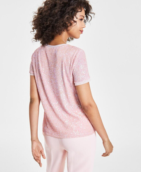 Petite Sequined T-Shirt