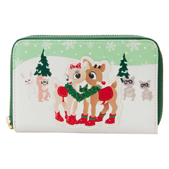 LOUNGEFLY Merry Couple Rudolph The Red Nosed Reindeer Wallet