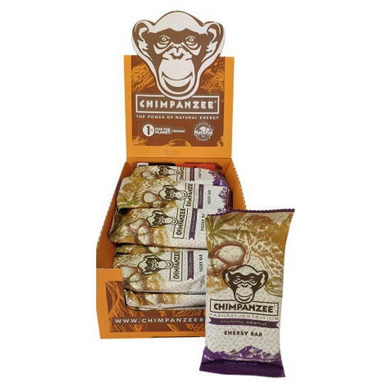 CHIMPANZEE Crunchy Peanut 55g Energy Bars Box 20 Units