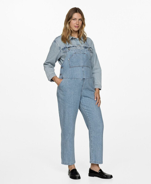 Women's Maternity Denim Dungarees