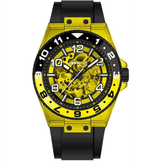 Invicta 44387 Speedway Automatic 3 Hand Yellow Men Dial Watch