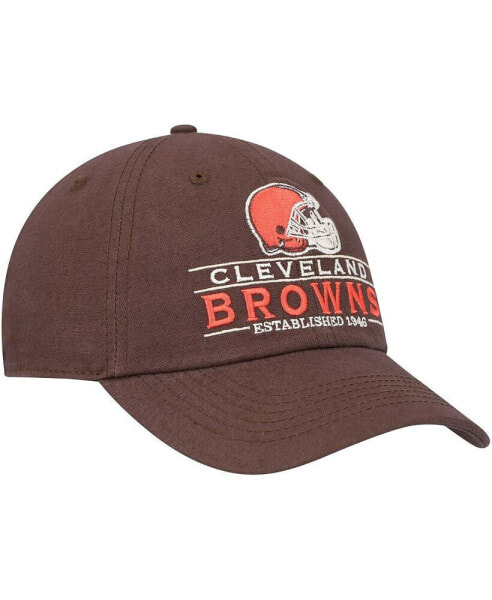 Men's Brown Cleveland Browns Vernon Clean Up Adjustable Hat