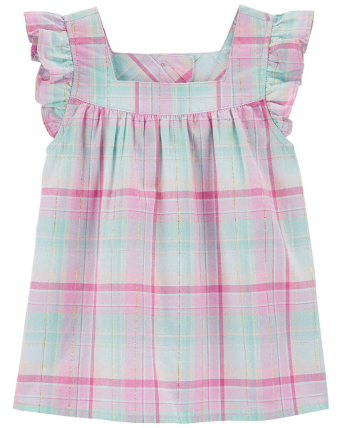 Baby Plaid Flutter Top 18M