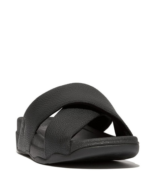 Шлепанцы женские Fitflop Tumbled-Leather Cross Men's