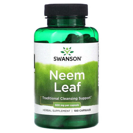 Травяные капсулы Neem Leaf, 500 мг, 100 штук от Swanson