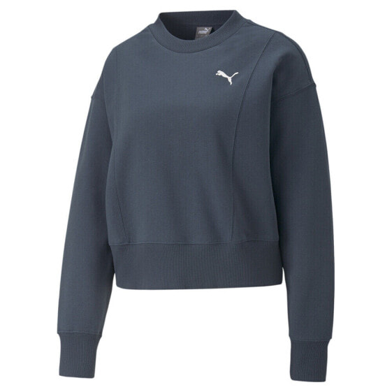 Puma Her Crew Neck Sweatshirt Womens Blue 67310916