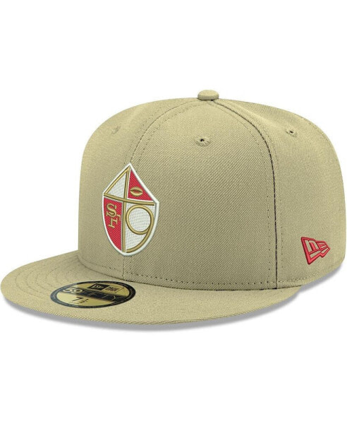 Men's Gold San Francisco 49ers Omaha Throwback 59FIFTY Fitted Hat