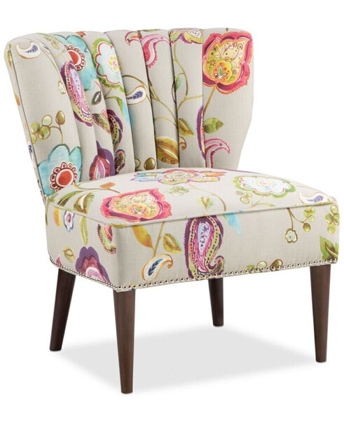 Lindley Floral Fabric Accent Chair