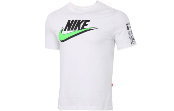 Nike Sportswear 圆领运动休闲短袖T恤 男款 白色 / Футболка Nike Sportswear CW0385-100