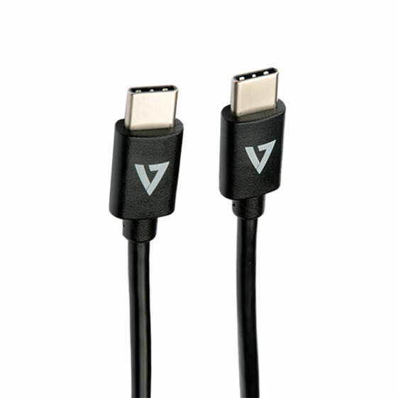 Кабель USB C V7 V7USB2C-1M Чёрный