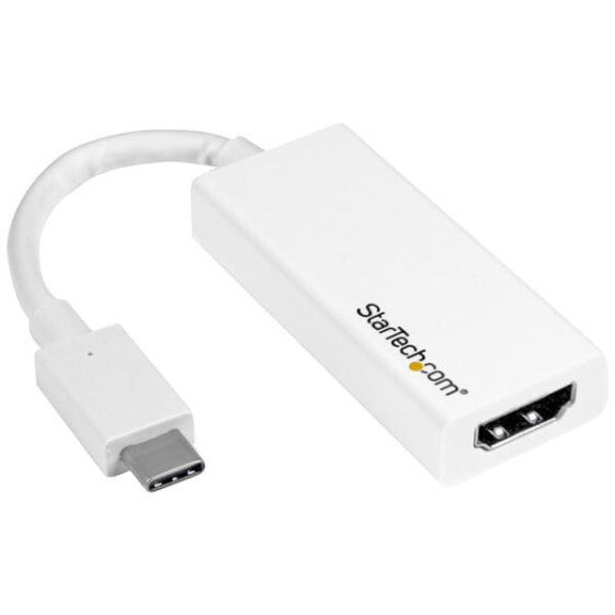 StarTech.com USB-C to HDMI Adapter - White - 4K 60Hz - USB Type-C - HDMI output - 3840 x 2160 pixels