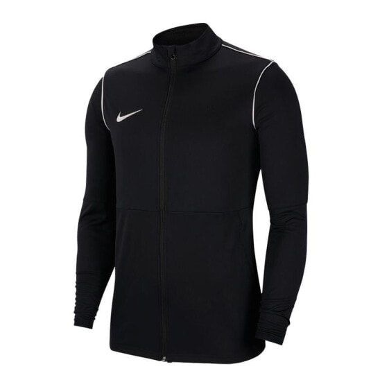 Мужская толстовка без капюшона на молнии спортивная черная с логотипом Nike Dry Park 20 Training M BV6885-010
