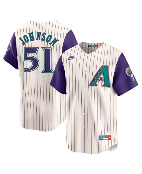 Men's Randy Johnson Cream Arizona Diamondbacks Throwback Cooperstown Collection Limited Jersey