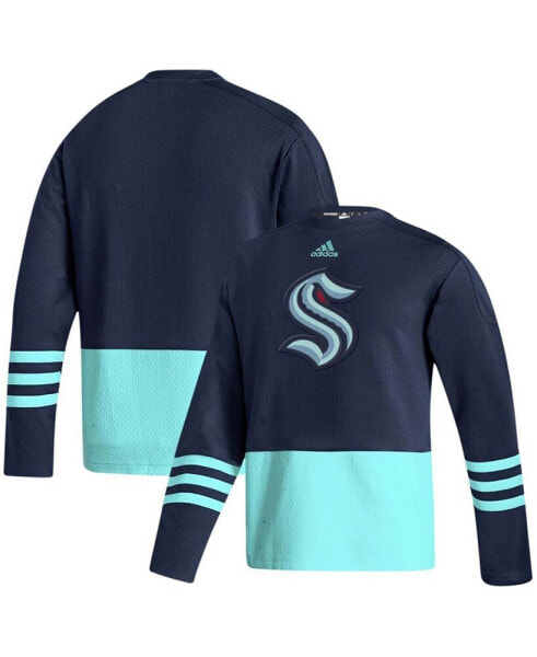 Свитер мужской Adidas Deep Sea Blue Seattle Kraken Logo AEROREADY