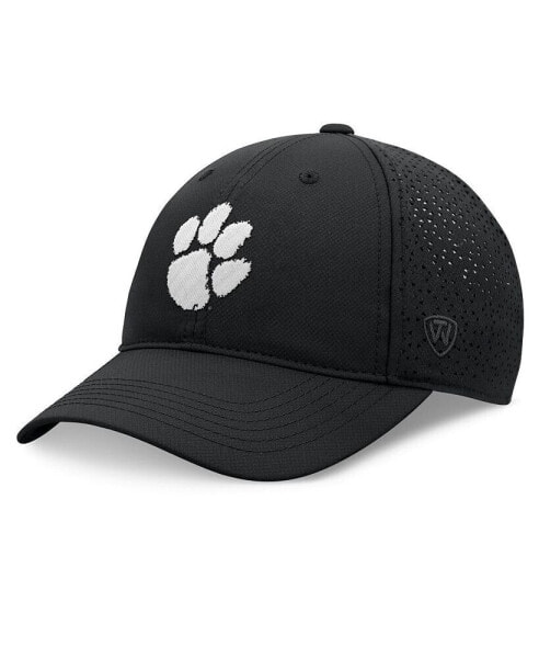 Men's Black Clemson Tigers Liquesce Trucker Adjustable Hat