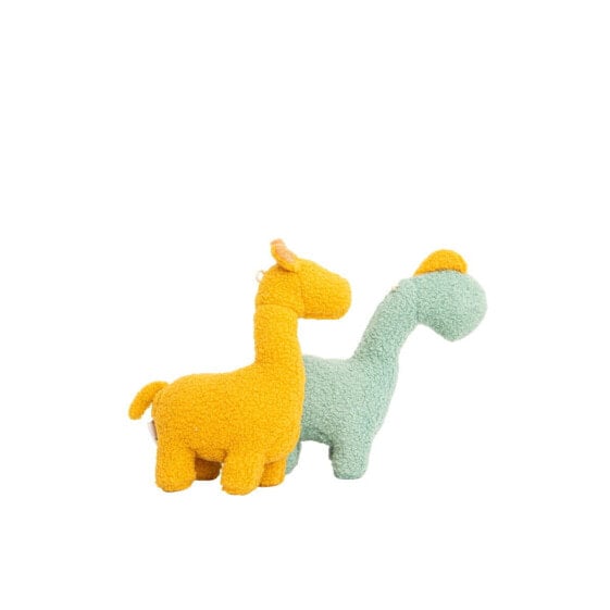 Плюшевый Crochetts Bebe Жёлтый Динозавр Жираф 30 x 24 x 10 см 2 предмета