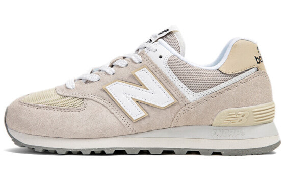 New Balance NB 574 潮流舒适 防滑耐磨 低帮 跑步鞋 男女同款 米白 / Кроссовки New Balance NB 574 U574FOG-D