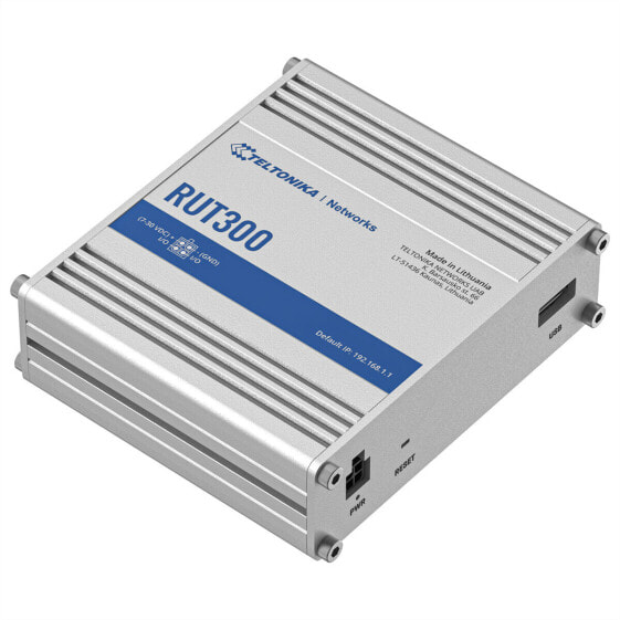Teltonika RUT300 - Ethernet WAN - Fast Ethernet - Blue - Metallic