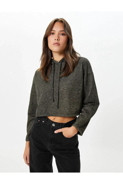 Кофта Kapüşonlu Crop Koton Sparkle