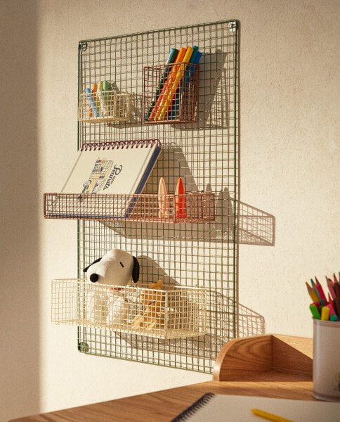 Metal hanging organiser