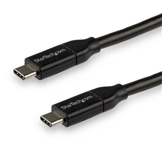 StarTech.com USB-C to USB-C Cable w/ 5A PD - M/M - 3 m (10 ft.) - USB 2.0 - USB-IF Certified - 3 m - USB C - USB C - USB 2.0 - 480 Mbit/s - Black