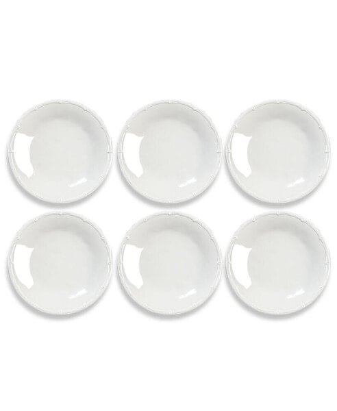 Bamboo Raised Rim Salad Plates, Set of 6