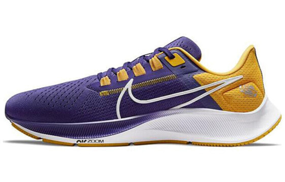 Кроссовки Nike Pegasus 38 Университет Луизианы Низкие мужские беговые фиолетово-желтые