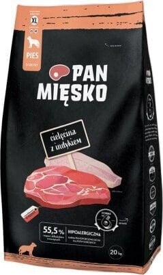 Pan Mięsko Pan Mięsko Karma sucha dla psa - cielęcina i indyk chrupki XL 20kg