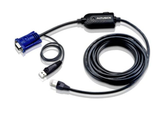 ATEN KA7970 - 4.5 m - Black - VGA + USB - RJ-45 - Male/Male - Plastic