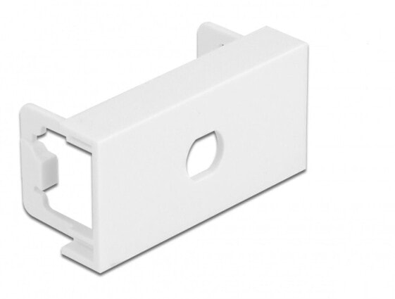 Delock 12723, White, Polycarbonate (PC), Screwless, Universal, 22.5 mm, 22 mm