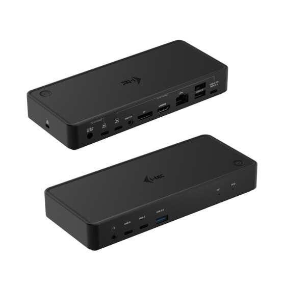 i-tec USB-C/Thunderbolt KVM Docking station Dual Display + Power Delivery 65/100W - Wired - USB 3.2 Gen 1 (3.1 Gen 1) Type-C - 100 W - 3.5 mm - 10,1000,100 Mbit/s - Black