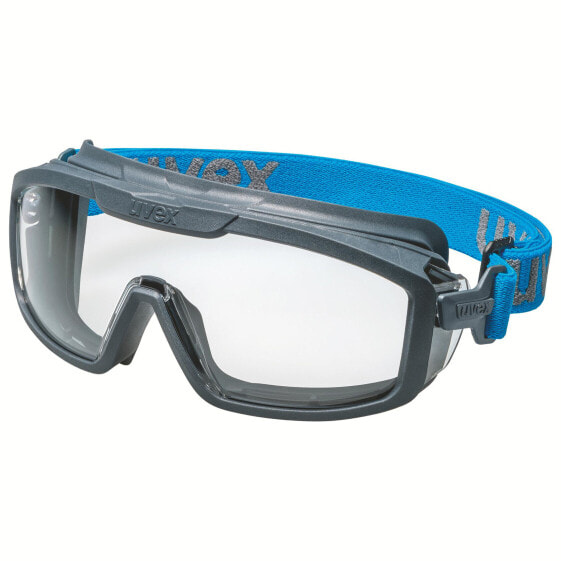 UVEX Arbeitsschutz i-guard+ - Safety goggles - Any gender - Blue - Grey - Transparent - Polycarbonate (PC) - Polycarbonate