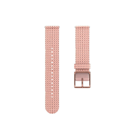 POLAR Woven wristband - 20 mm - Watch strap - Polyester - Polyethylene terephthalate (PET) - Rubber - Rose - 20 mm