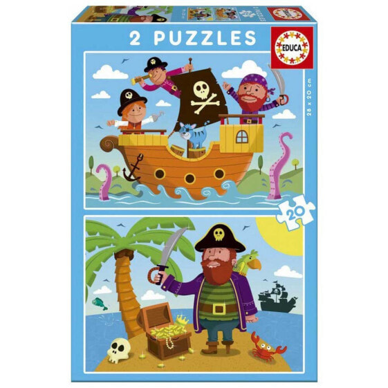 EDUCA BORRAS 2x20 Pirates Puzzle