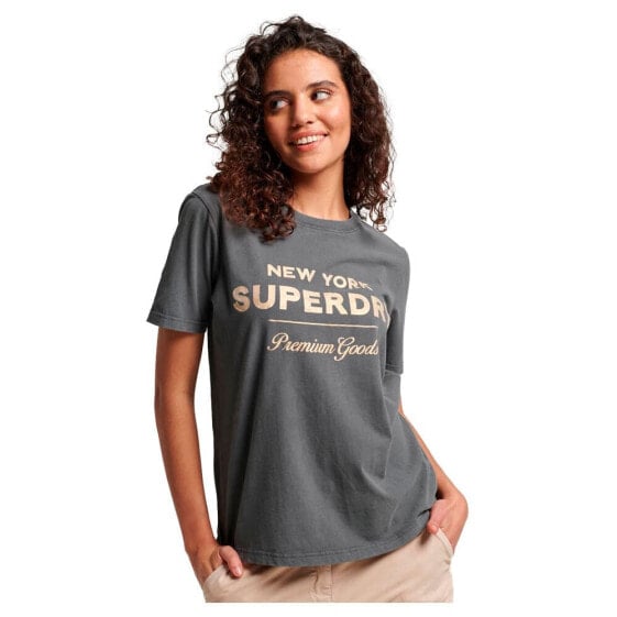 SUPERDRY Luxe Metallic Logo short sleeve T-shirt