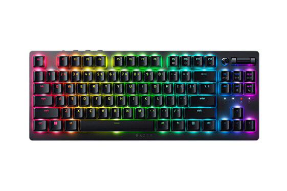 Razer DeathStalker V2 Pro - Full-size (100%) - USB + RF Wireless + Bluetooth - Optical key switch - QWERTY - RGB LED - Black