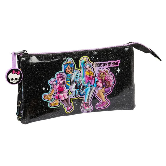 SAFTA Triple Monster High Pencil Case