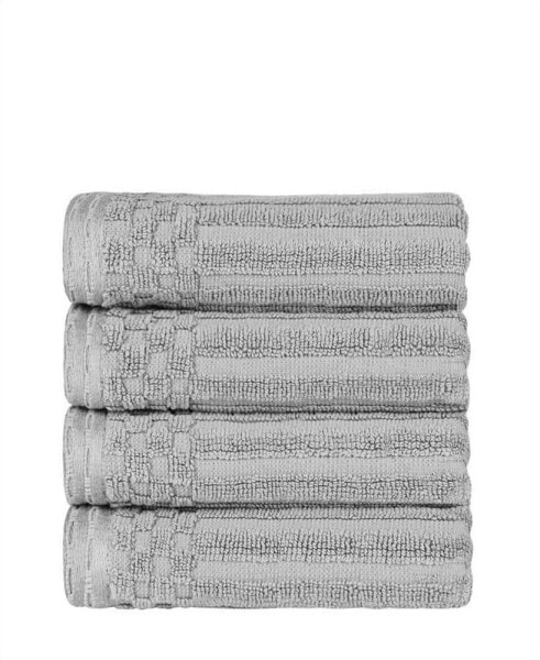 Soho Checkered Border Cotton 6 Piece Towel Set