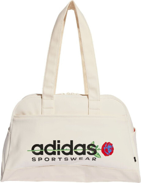 Adidas Torba sportowa treningowa podróżna adidas Essentials Flower Bowl Shoulder beżowa IP9770