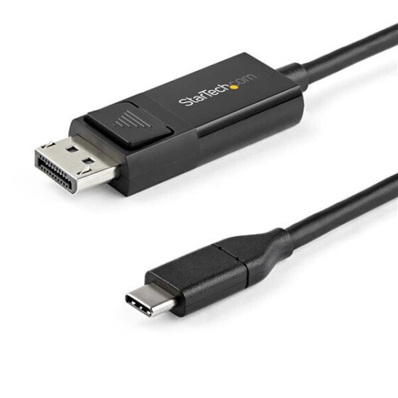 StarTech.com 3ft (1m) USB C to DisplayPort 1.2 Cable 4K 60Hz - Bidirectional DP to USB-C or USB-C to DP Reversible Video Adapter Cable - HBR2/HDR - USB Type C/TB3 Monitor Cable - 1 m - DisplayPort - USB Type-C - Male - Male - Straight