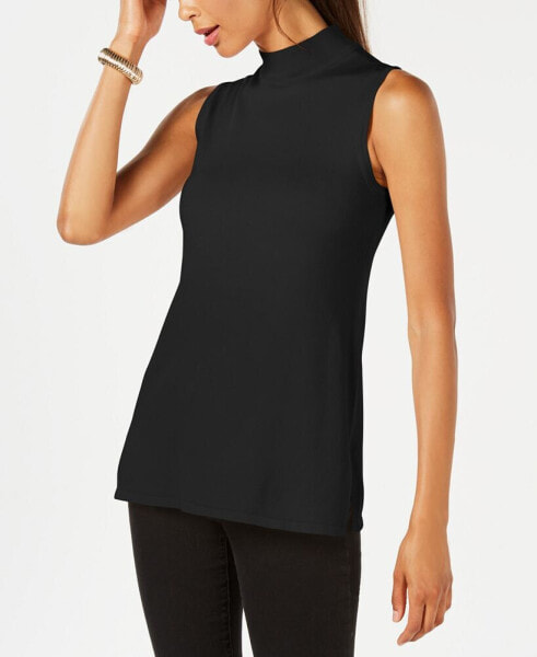 Women's Sleeveless Mock-Turtleneck Sweater, Created for Macy's