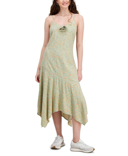 Juniors' Rosette Midi Dress