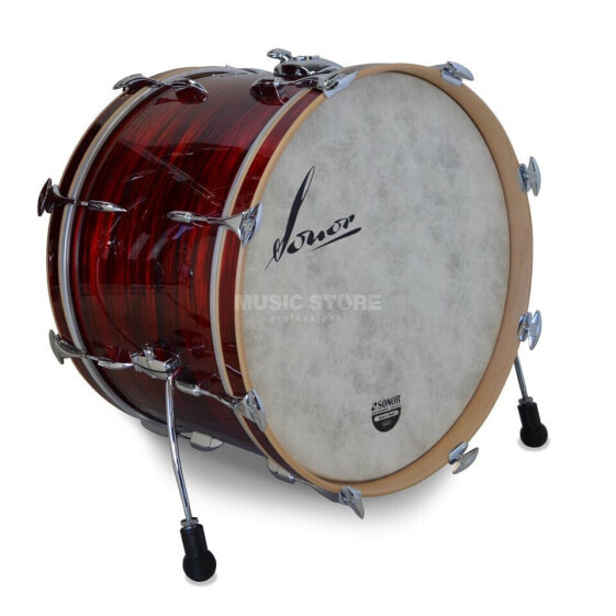 Sonor VintageSeries BassDrum 24"x14" Vintage Red Oyster, w/mount