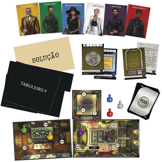 Настольная игра Hasbro Cluedo Escape: Мистерия в отеле "Черный" (версия на португальском языке)