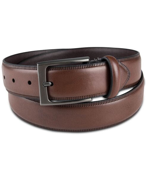 Men's Embossed Edge Belt, Created for Macy's